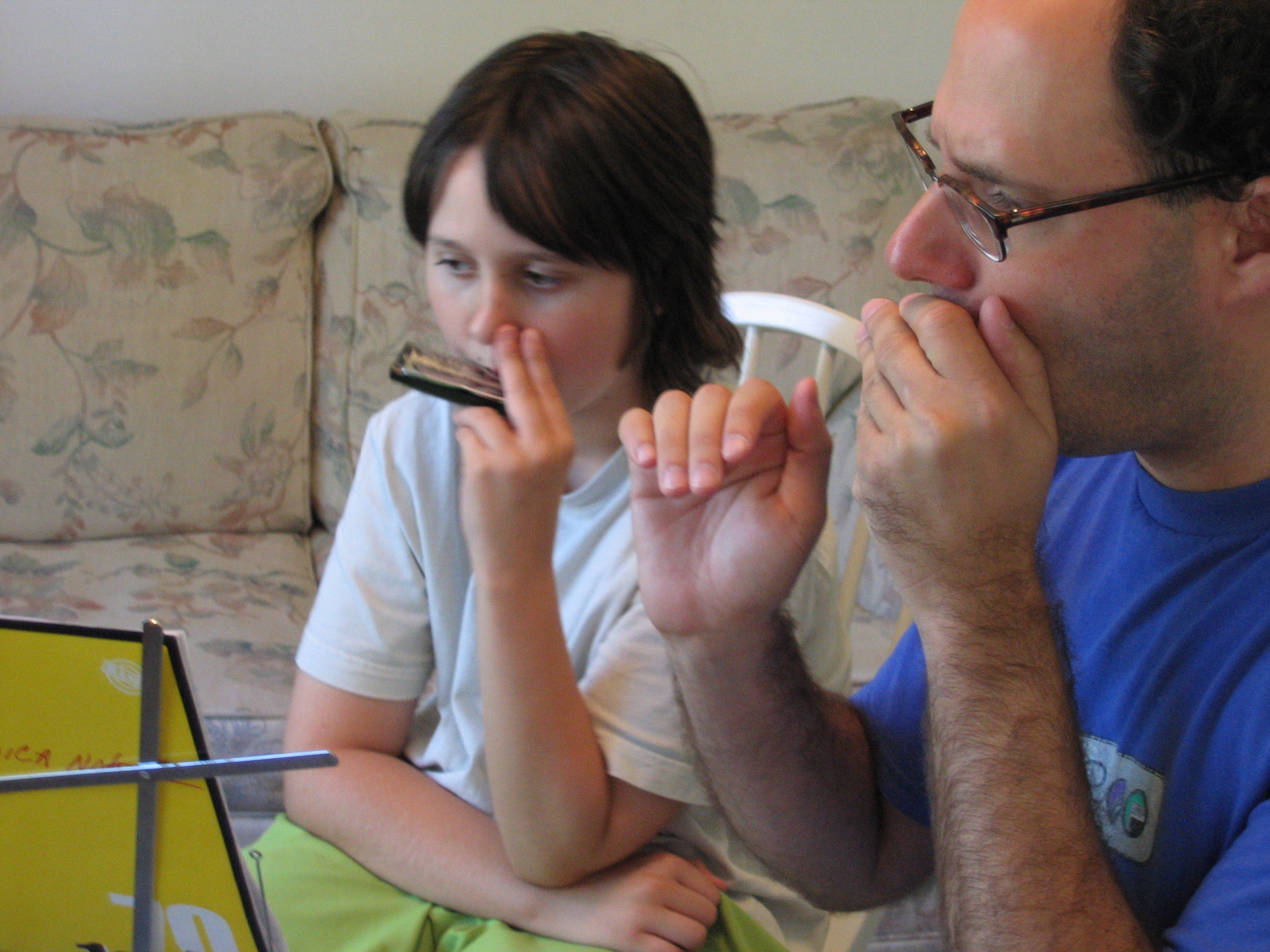 Michael teaching a student