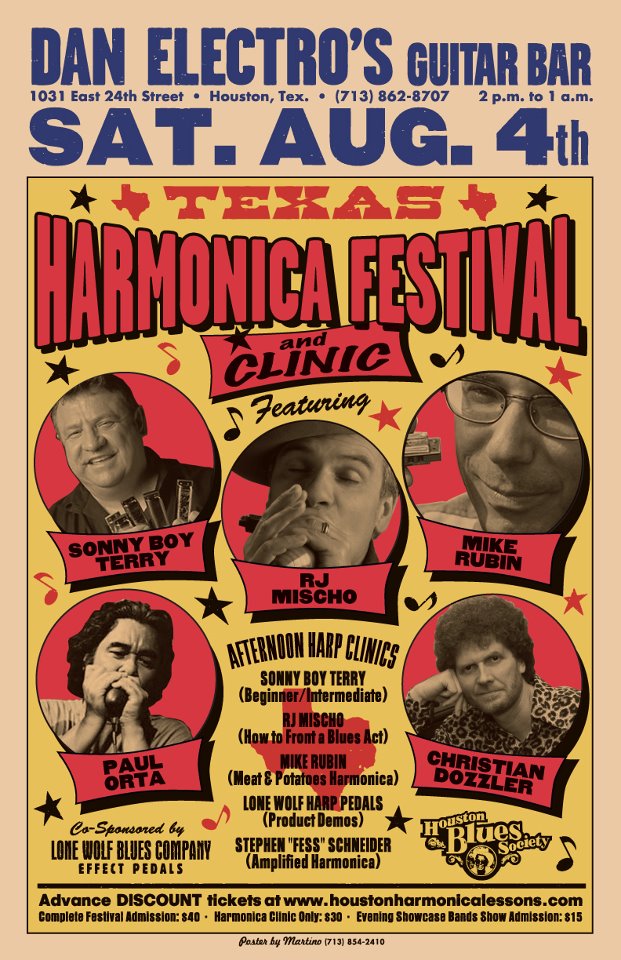Texas Harmonica Festival and Clinic poster